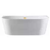 Laisvai pastatoma vonia prie sienos Balneo VIVA 170cm - Blizgus auksas - 170cm
