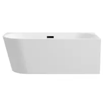 Laisvai pastatoma vonia dešininė Balneo AVOLA 150cm - Juoda - 150cm