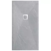 Dušo padėklas stačiakampis Balneo Stone Tray 100x80cm - Šviesi pilka - 100x80cm