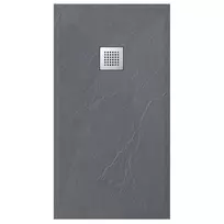 Dušo padėklas stačiakampis Balneo Stone Tray 120x80cm - Tamsi pilka - 120x80cm