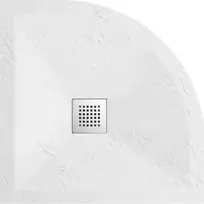 Dušo padėklas pusapvalis Balneo Stone Tray 80x80cm - Balta - 80x80cm