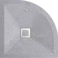 Dušo padėklas pusapvalis Balneo Stone Tray 80x80cm - Šviesi pilka - 80x80cm