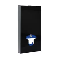 Grūdinto stiklo virštinkinis rėmas Balneo Milky Fix-Frame Black