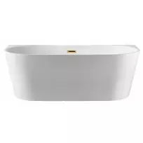 Laisvai pastatoma vonia prie sienos Balneo VIVA 160cm - Auksinė - 160cm