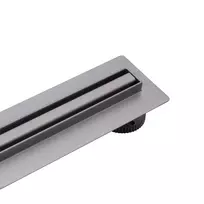 Dušo latakas Balneo Slim & Low Proline Gun Metal - 80cm - Tamsi pilka