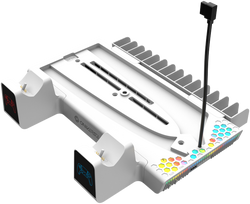 „Oniverse“ daugiafunkcis „PS5 Nexus 5“ stovas, skirtas „PS5“ – baltas