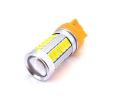 Led lemputė MotoLEDy 7440, W21W LED 7440 12V 1300lm CANBUS oranž