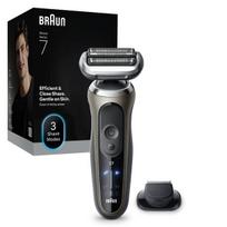 Barzdaskutė Braun Series 7 72-C1200s Elektrinis Skustuvas Vyrams, Pilka/Juoda, Li-Ion Baterija