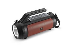 Led žibintuvėlis su „Bluetooth“ garsiakalbiu ir saulės įkrovimo skydeliu, Zils