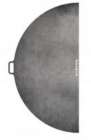 Pusapvalė grilio plokštė BonFeu BonPlancha, 102x55x2 cm, pilka