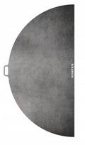 Pusapvalė grilio plokštė BonFeu BonPlancha, 120x60 cm, pilka