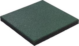 Guminė saugos plytelė KBT 50×50×4,5 cm, žalias