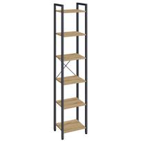 Knygų lentyna Leobert LLS101B88 atvira moderni industrinio stiliaus ruda MDF