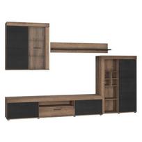 TV stovas Forte Valentin VTNM01L-N09 modernus rudas stiklas