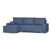 Kampinė sofa-lova MATI tamsiai mėlyna 140x200 miegojimo plotas, modernus dizainas
