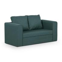 Sofa-lova - moderni mėlyna, kompaktiška 150 cm pločio, miegojimo vieta 112x190 cm