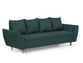 Sofa-lova ALI turkio spalvos, 3 vietų, modernaus dizaino su daiktų saugykla