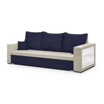 Sofa-lova SAM1, 3-vietė, 140x190 miegamoji dalis, modernus dizainas, apmušta nugarėlė