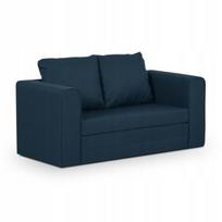 Sofa-lova – – 112x190 cm miegamoji dalis, moderni, mėlyna