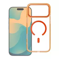 OEM FRAME CLEAR HYBRID MAG phone case with MagSafe support for iPhone 17 Pro orange