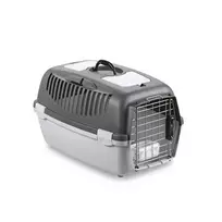 stefanplast Transport cage Gulliver 3 Deluxe 61x40x38cm dark gray | light gray