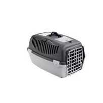 stefanplast Transport cage Gulliver 2 with plastic door, 55x36x35cm, dark gray/light gray