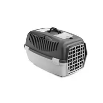 stefanplast Transport cage Gulliver 3 with plastic door, 61x40x38cm, dark gray/light gray