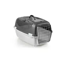 stefanplast Transport cage Gulliver 3 Top Free with metal door, 61x40x38cm, dark gray/light gray