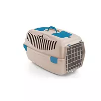 stefanplast Transport cage Gulliver 3 with metal door, 61x40x38cm, in white travertine color