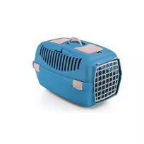 stefanplast Transport cage Gulliver 3 with plastic door, 61x40x38cm, blue