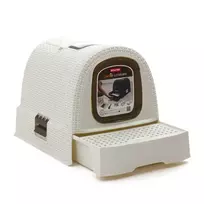 Curver Lidded box for cat litter, 51x38.5x40cm, cream