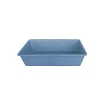 stefanplast Cat litter box, cat litter tray, 1 unit, 40x30x10cm, blue