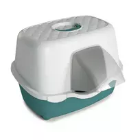 stefanplast Cat Toilet Tres Chic Outdoor 56x54.5x39cm white/green