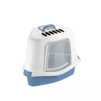 stefanplast Cat litter box Sprint Corner Plus 56x40x40cm blue/white