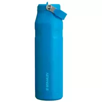 Stanley Thermos bottle with straw—the IceFlow Bottle Flip Straw 2.0, 1.06L, blue