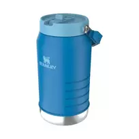 Stanley Thermos bottle with straw. The IceFlow Flip Straw 2.0 Jug, 1.90L, blue