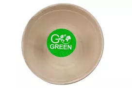 GoGreen Compostable sugarcane bowls, 1100ml, 5 pcs/0.16kg