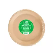 GoGreen Kraft paper plates Go Green Ø22cm 20 pcs/0.20kg