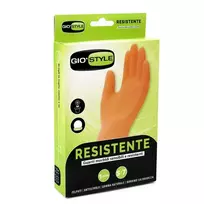 GIO`STYLE Multifunctional and durable natural latex gloves, orange, S/7, size 31x9.5x0.5cm