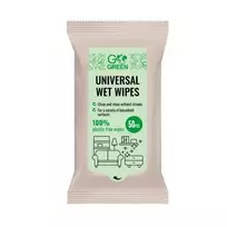 GoGreen Universal wet wipes, 50 count.