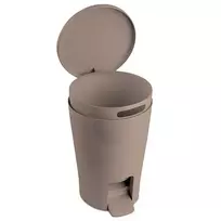 TATAY Bathroom pedal bucket 5L Diabolo brown