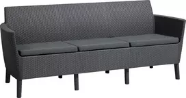 Keter Salemo 3-Seater Sofa in Grey