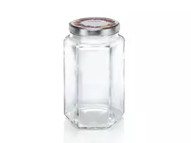 Leifheit 1700ml hexagonal glass jar