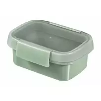 Curver Food container, Snack Rectangle, 0.2L, Smart Eco To Go, 12x9x5cm, soft green