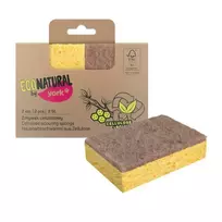 YORK ECO NATURAL Cellulose dishwashing sponge ECO, 2 pack.