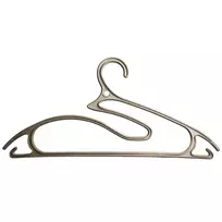 Ordinett Clothes hangers, 5-piece plastic 5-in-1 Collection, 42cm, light grey