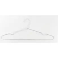 Ordinett Clothes hangers, 3-piece, stainless steel/fabric. Metal, 44.5cm assorted colors: black, light blue, white