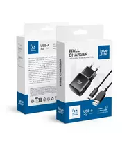 Blue Star TFK-TC-1100B travel charger | 10W | USB-A, Micro USB | with USB-A to Micro USB cable included | black