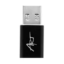 ART USB A 3.0 to USB-C Adapter, C12 OTG, Black