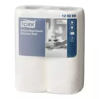 Tork Roku dvieļi Premium Kitchen, 2 layers, 64 sheets per roll, 24 cm x 15.4 m, white, 2 pieces/pack.